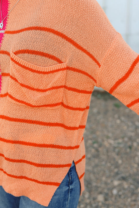 CURVY Striped Sweater