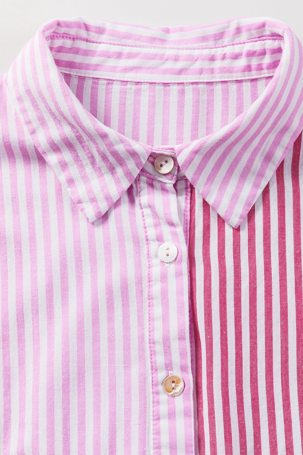 Pink Striped Button Up Shirt