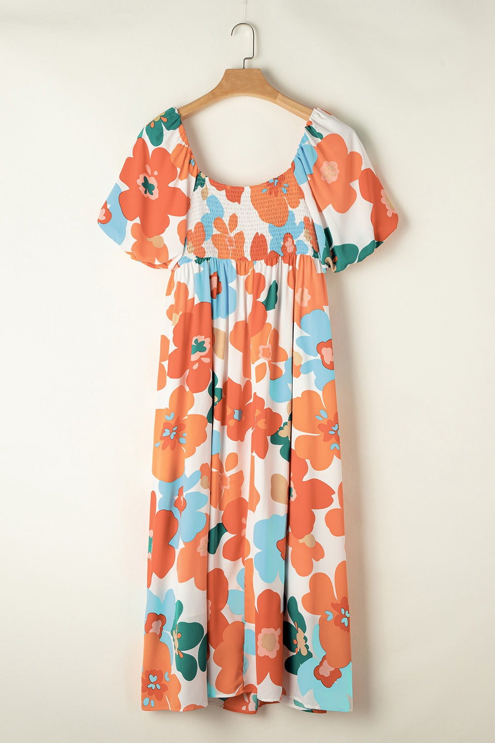 Curvy Orange Blossom Maxi Dress